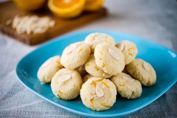 Chewy Orange & Almond Biscuits