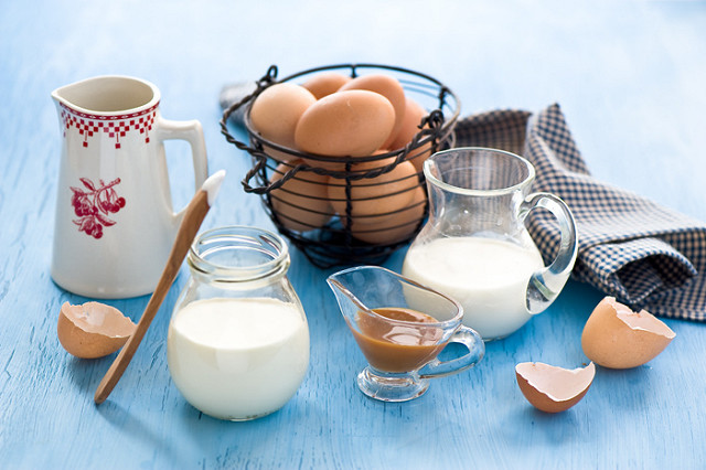 dairy products with eggs