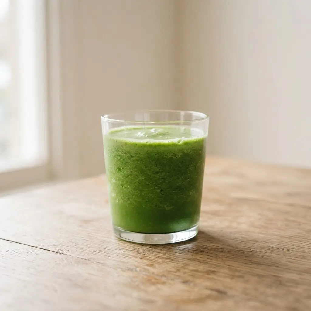 Fresh lemons and leafy greens for liver support on a wooden surface.