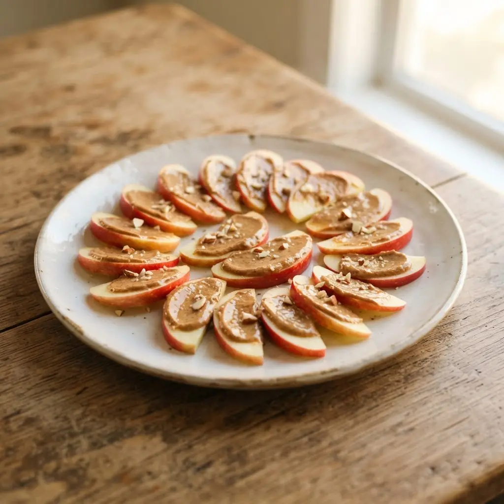 Apple slices paired with almond butter create a satisfying and nutritious option.