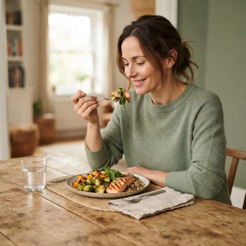 A visual plan for integrating small, consistent healthy habits into a weekly routine.