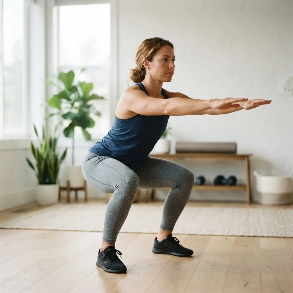 A person engaging in resistance training to build muscle, a key metabolism booster.