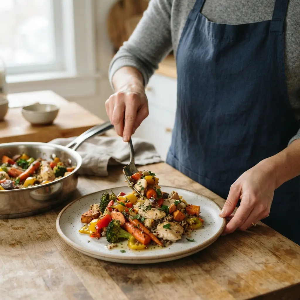 Estimating healthy portions by eye for a more relaxed approach to dieting.