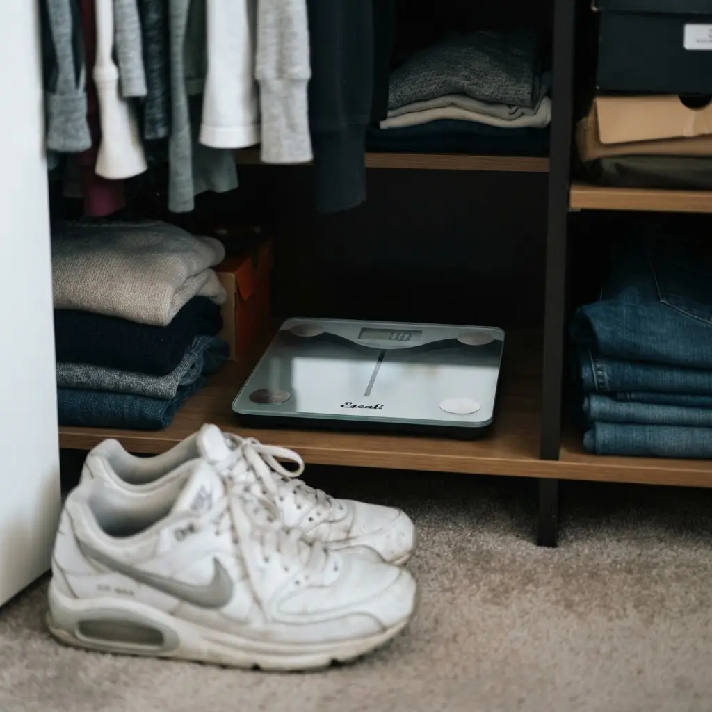 Focusing on activity and how clothes fit rather than daily scale numbers.