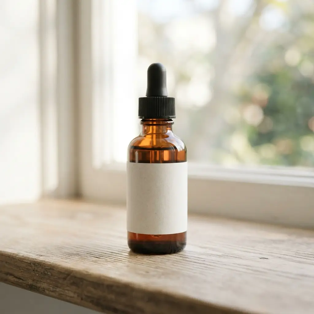 Vegan vitamin D3 supplement drops placed in sunlight, highlighting the need for monitoring this nutrient.