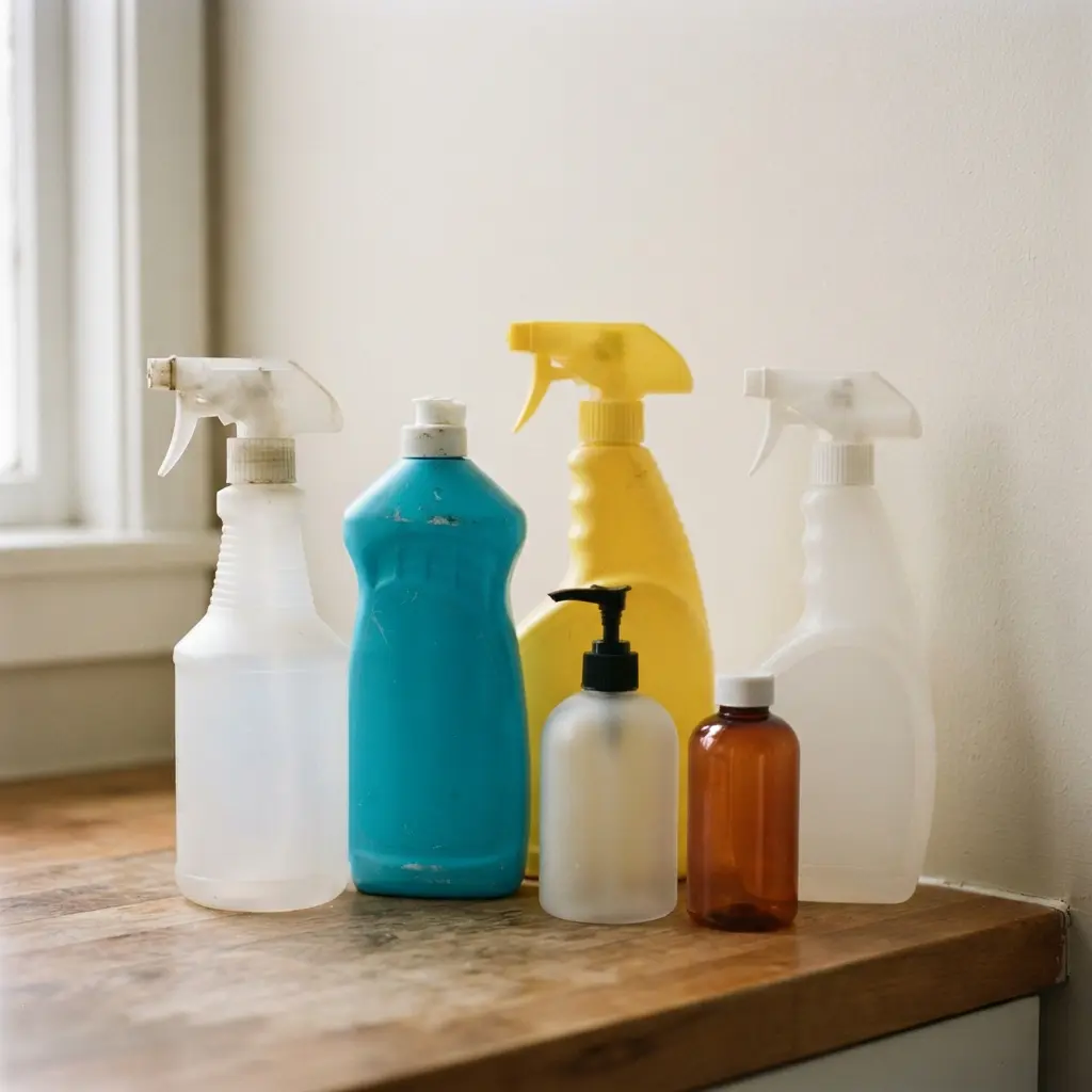 Common household items that may contain chemicals which can disrupt hormones and contribute to weight gain.