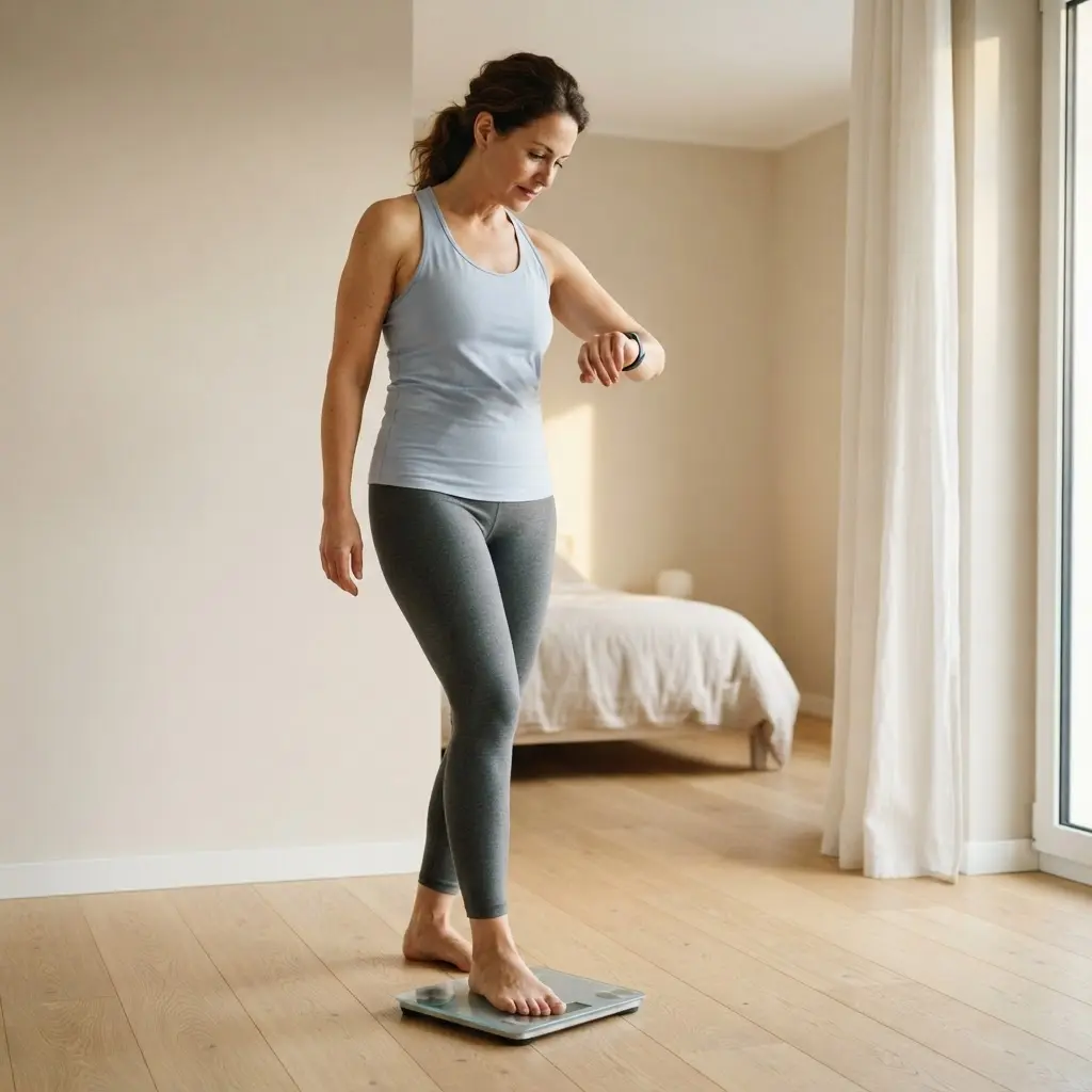 Monitoring weight as part of a gentle, sustainable health plan for overall wellness.