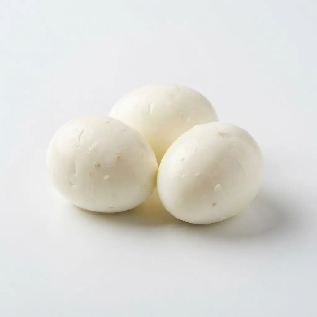 Boiled eggs on a clean white background.