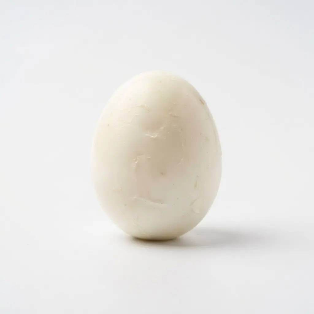 Boiled eggs on a clean white background.