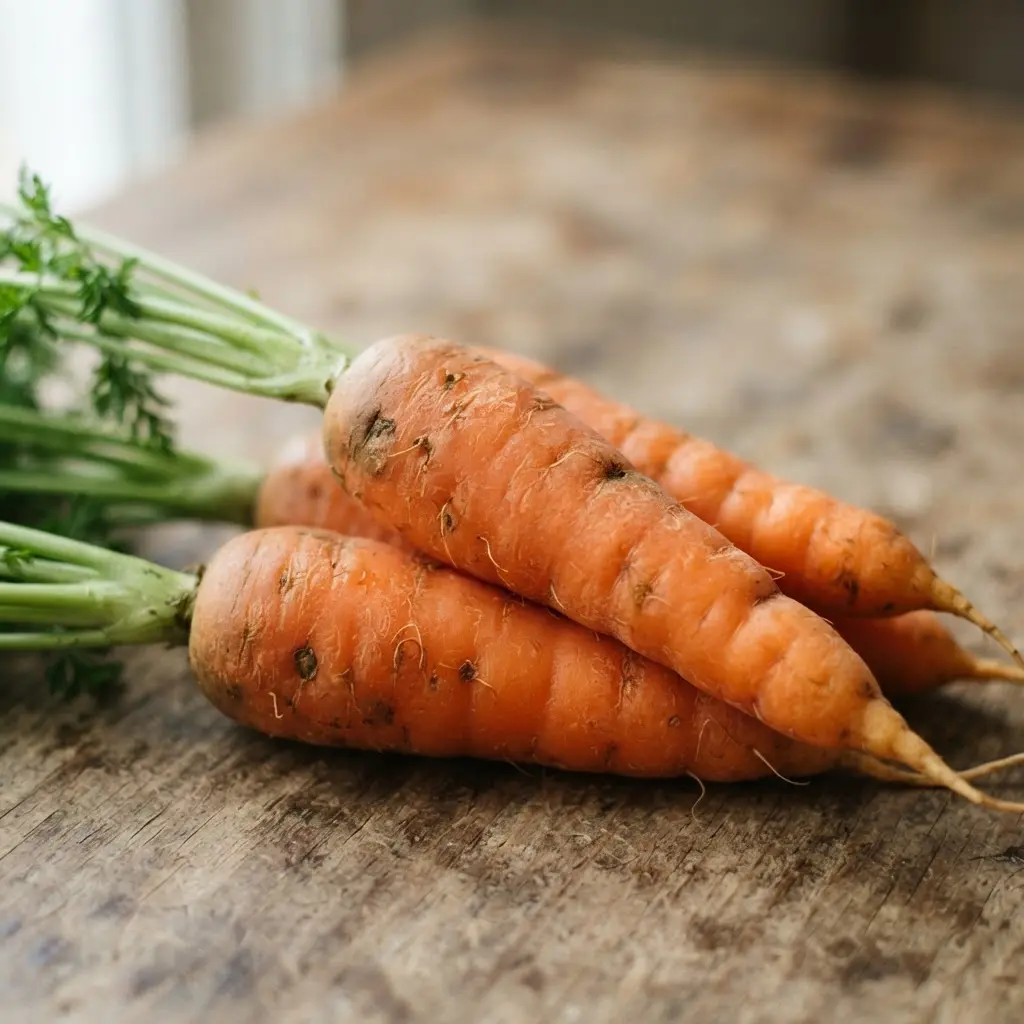 Carrots in close-up.