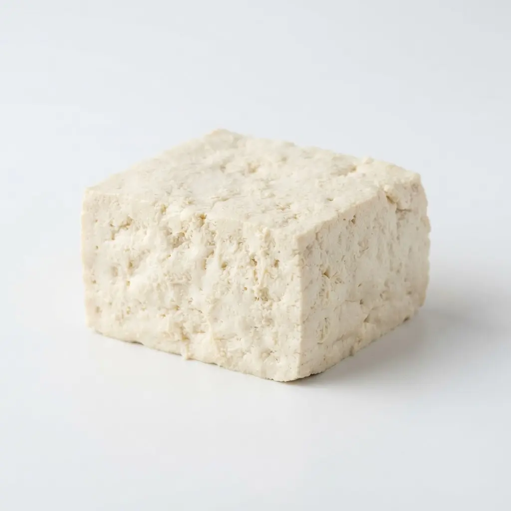 Tofu on a clean white background.
