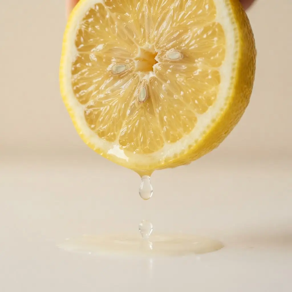 Sliced lemons and mint beside a glass of homemade lemonade showing fresh citrus and antioxidant flavonoid content.