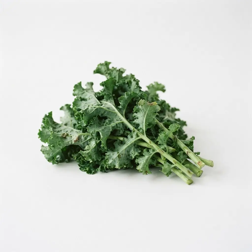Leafy greens on a clean white background.