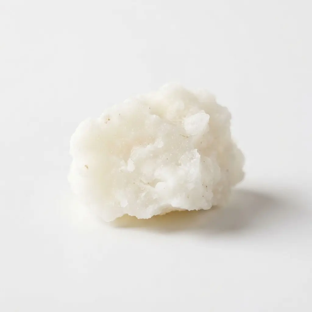 Coconut oil on a clean white background.