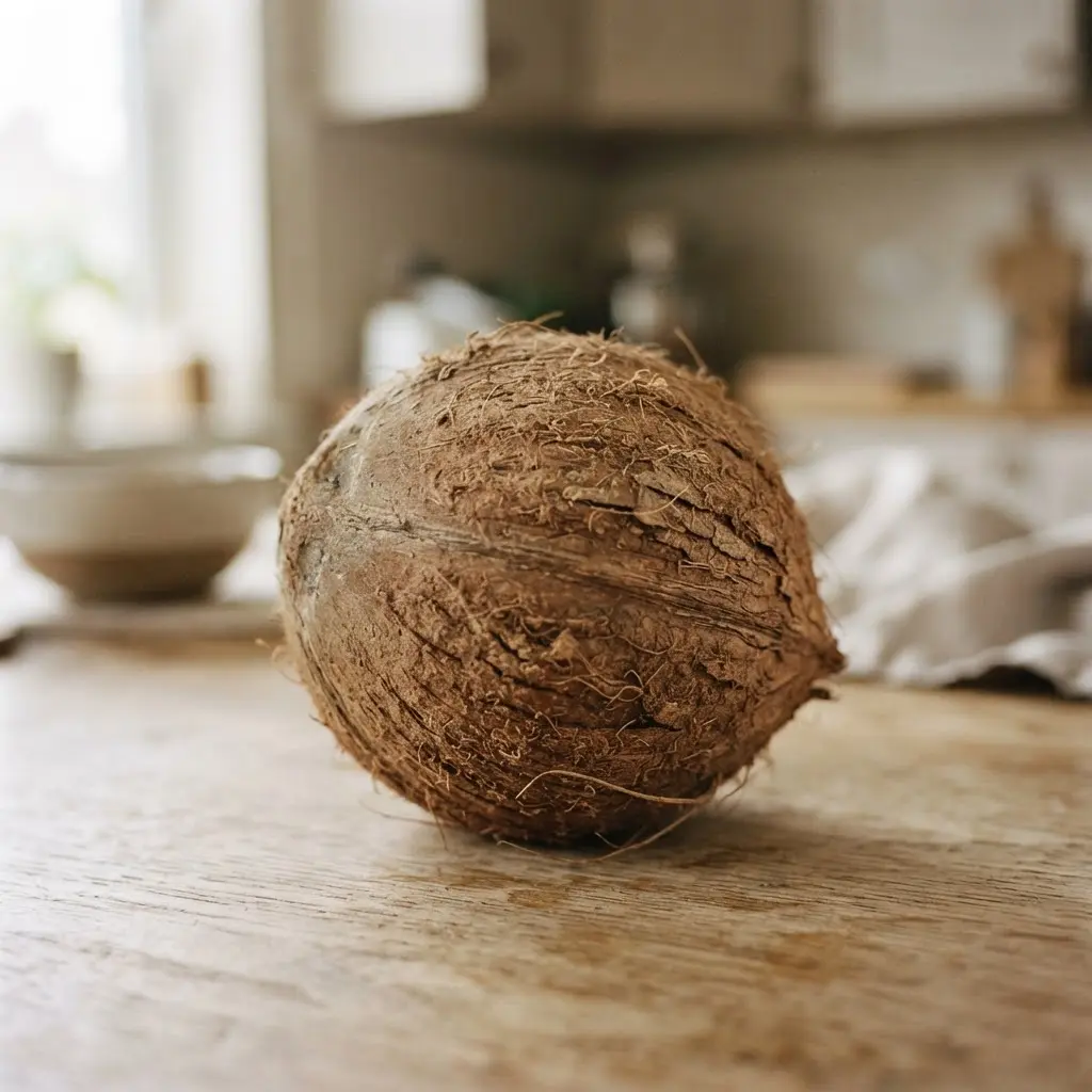 Fresh uncooked healthy energy foods you can eat at any time on a plain wooden table.