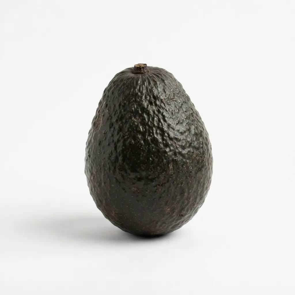 Avocado on a clean white background.