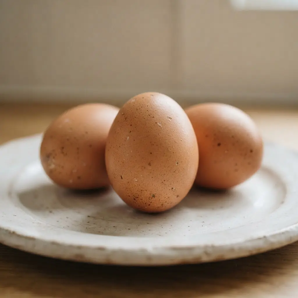 Eggs in close-up.