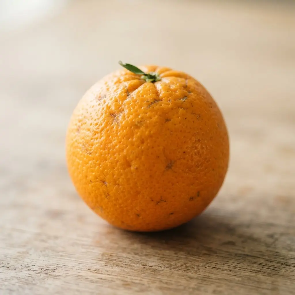 Orange in close-up.