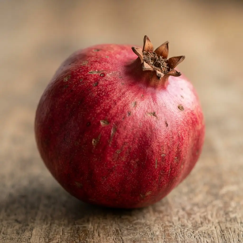 Pomegranate in close-up.