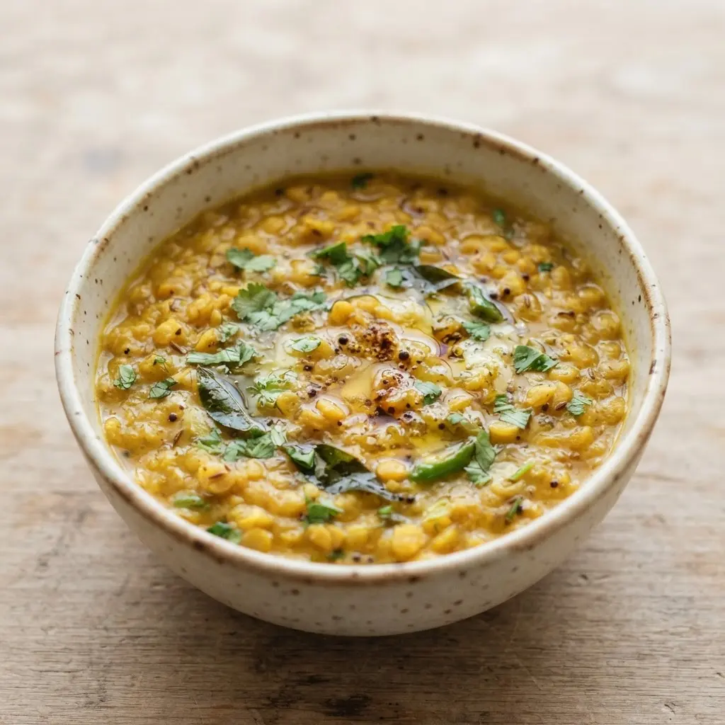 Dal in close-up.