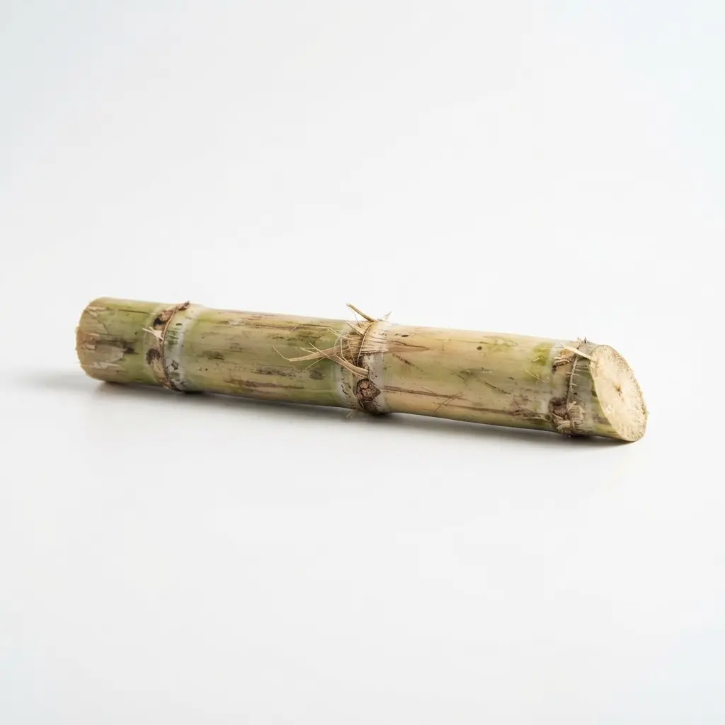 Sugarcane on a clean white background.