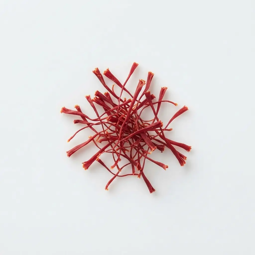 Saffron on a clean white background.