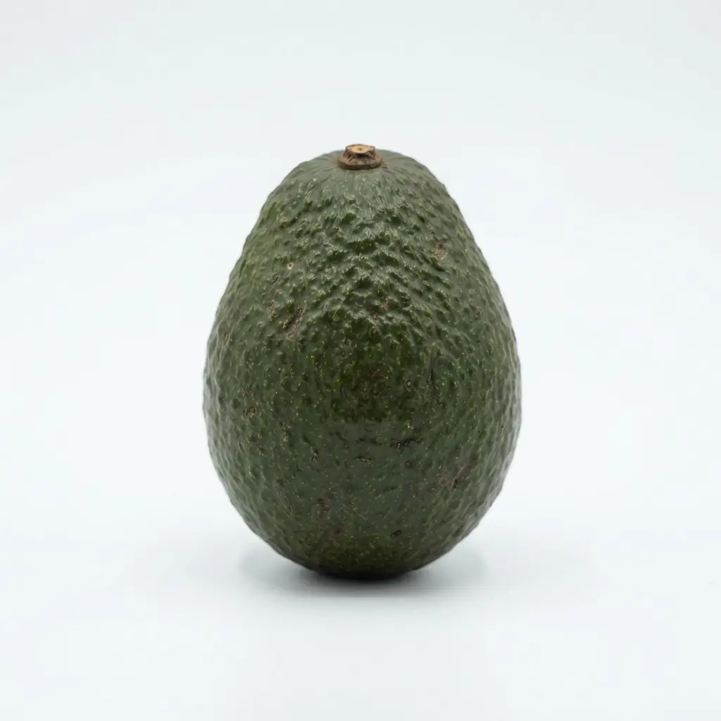 Avocado on a clean white background.