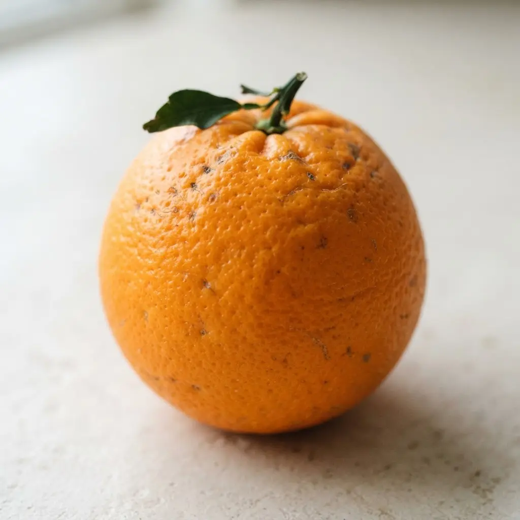 Orange in close-up.