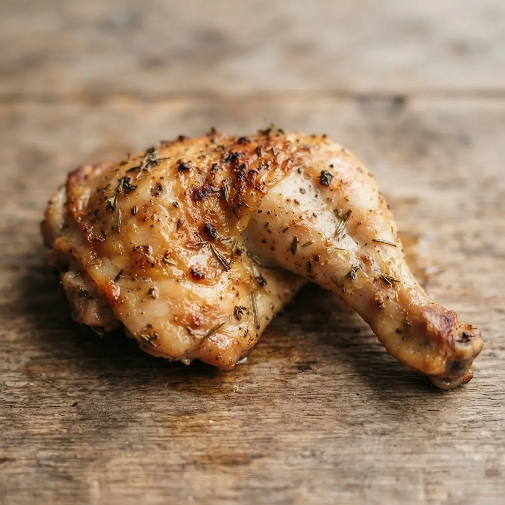 Chicken in close-up.